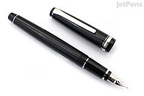 Pilot Falcon Fountain Pen - Black - Rhodium Trim - 14k Soft Fine - PILOT FALFPBLUFBLKR