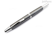 Pilot Vanishing Point Fountain Pen - Gun Metal - Rhodium Trim - 18k Fine - PILOT VPGFPBLUFGUNG