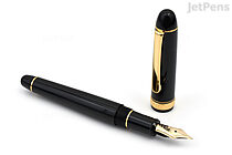 Platinum 3776 Century Fountain Pen - Black with Gold Trim - 14k Ultra Extra Fine - PLATINUM PNB-15000A 1-UEF