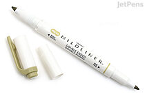 Zebra Mildliner Double-Sided Highlighter - US - Fine / Bold - Mild Olive - ZEBRA 78640-7