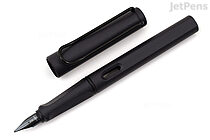 LAMY safari Fountain Pen - Steel Black - Fine - LAMY L0E2SBKF