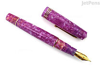 Leonardo Momento Zero Fountain Pen - Lavanda with Gold Trim - Fine Flex -  LEONARDO MZ-LAVANDA-DOR EL F