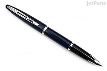 Waterman Carène Fountain Pen - Blue with Chrome Trim - 18k Medium - WATERMAN 2214210